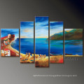 Modern Wall Decor Seascape Oil Painting on Canvas (SE-191)